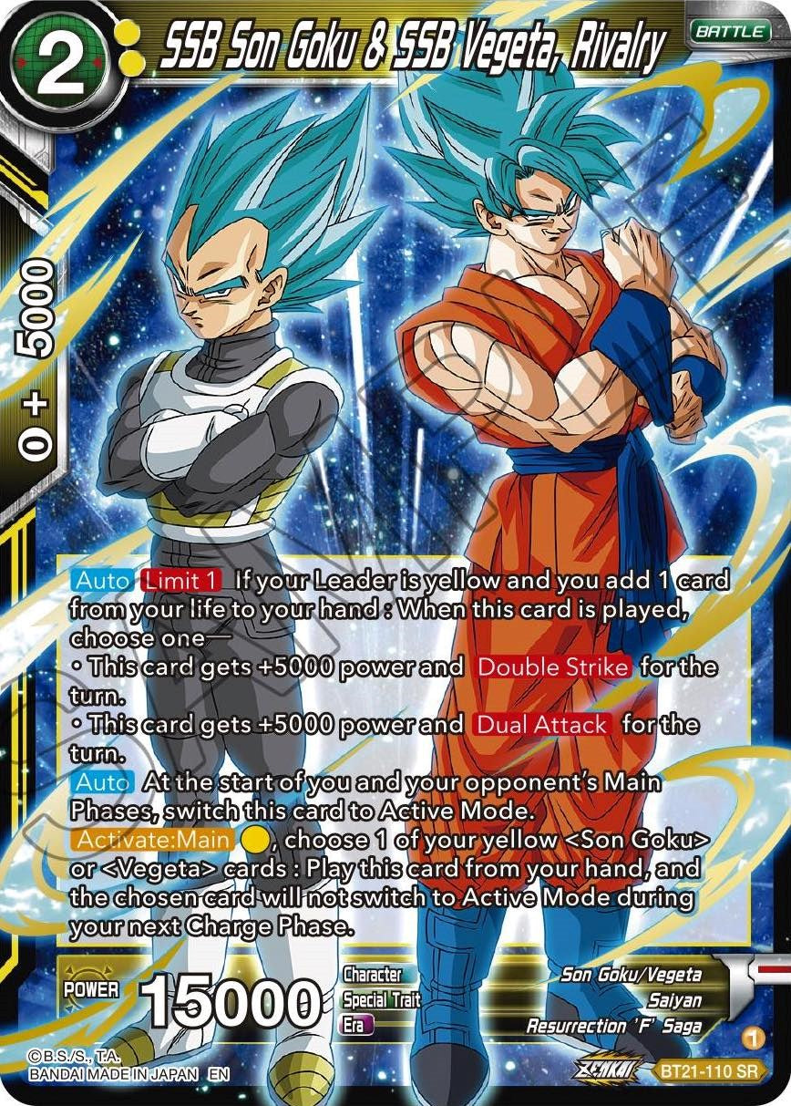 SSB Son Goku & SSB Vegeta, Rivalry (BT21-110) [Wild Resurgence] | Enigma On Main