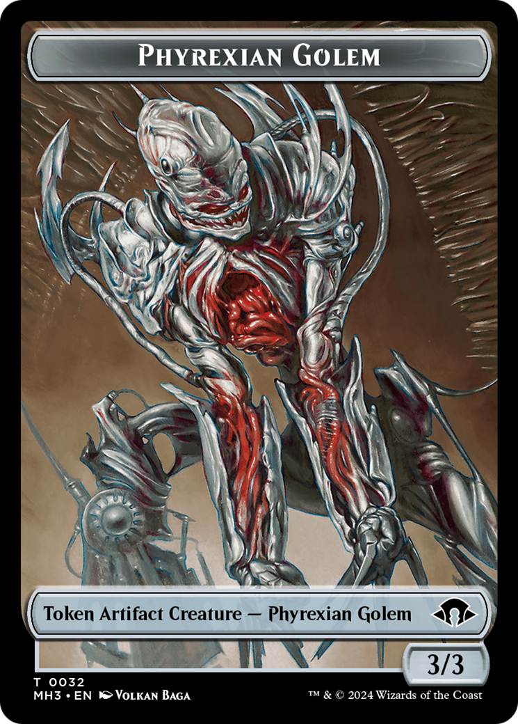 Phyrexian Golem Token [Modern Horizons 3 Tokens] | Enigma On Main