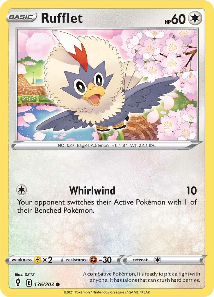 Rufflet (136/203) [Sword & Shield: Evolving Skies] | Enigma On Main