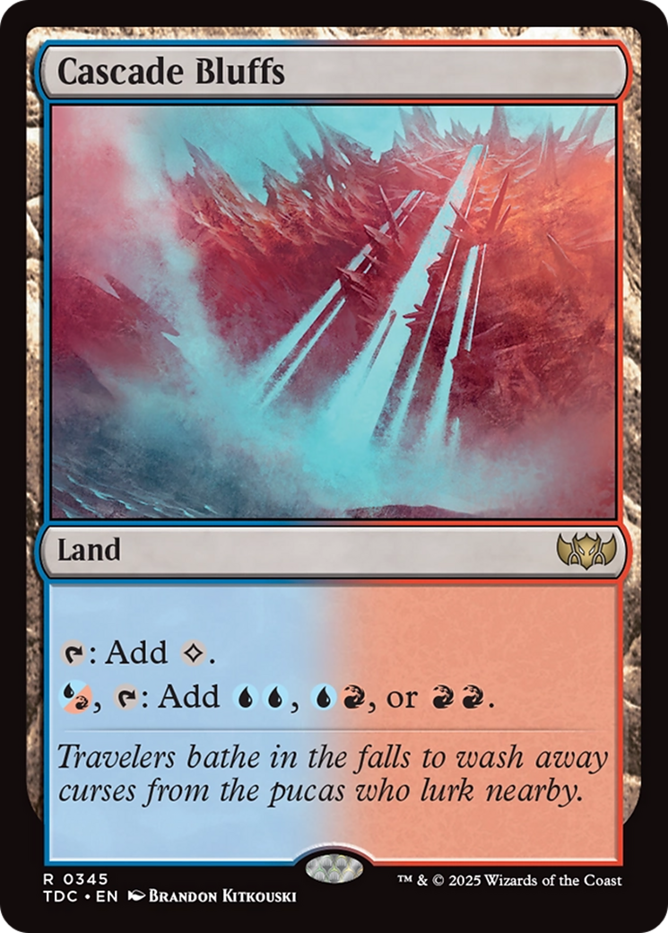 Cascade Bluffs [Tarkir: Dragonstorm Commander] | Enigma On Main
