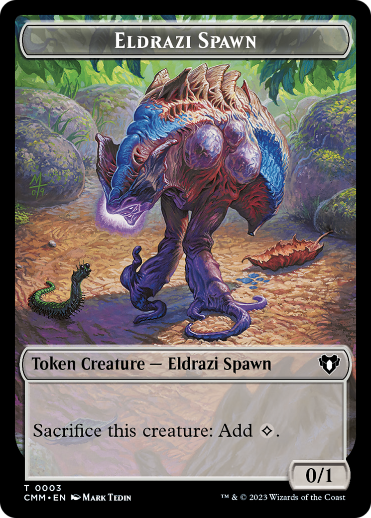 Eldrazi Spawn // Construct (0042) Double-Sided Token [Commander Masters Tokens] | Enigma On Main