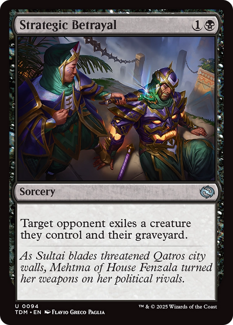 Strategic Betrayal [Tarkir: Dragonstorm] | Enigma On Main