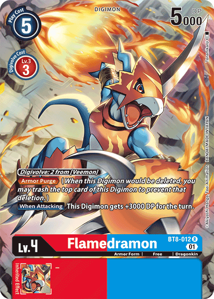 Flamedramon [BT8-012] (Alternate Art) [New Awakening] | Enigma On Main