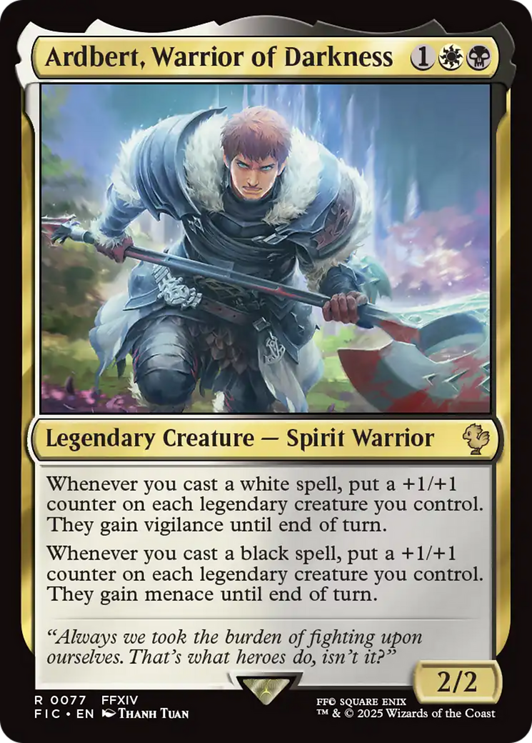 Ardbert, Warrior of Darkness [FINAL FANTASY Commander] | Enigma On Main
