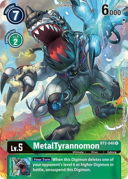 MetalTyrannomon [BT2-046] (Alternate Art) [Dimensional Phase] | Enigma On Main