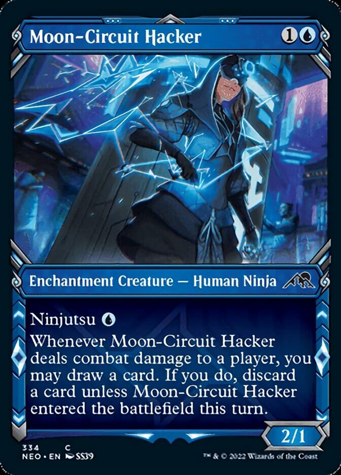 Moon-Circuit Hacker (Showcase Ninja) [Kamigawa: Neon Dynasty] | Enigma On Main