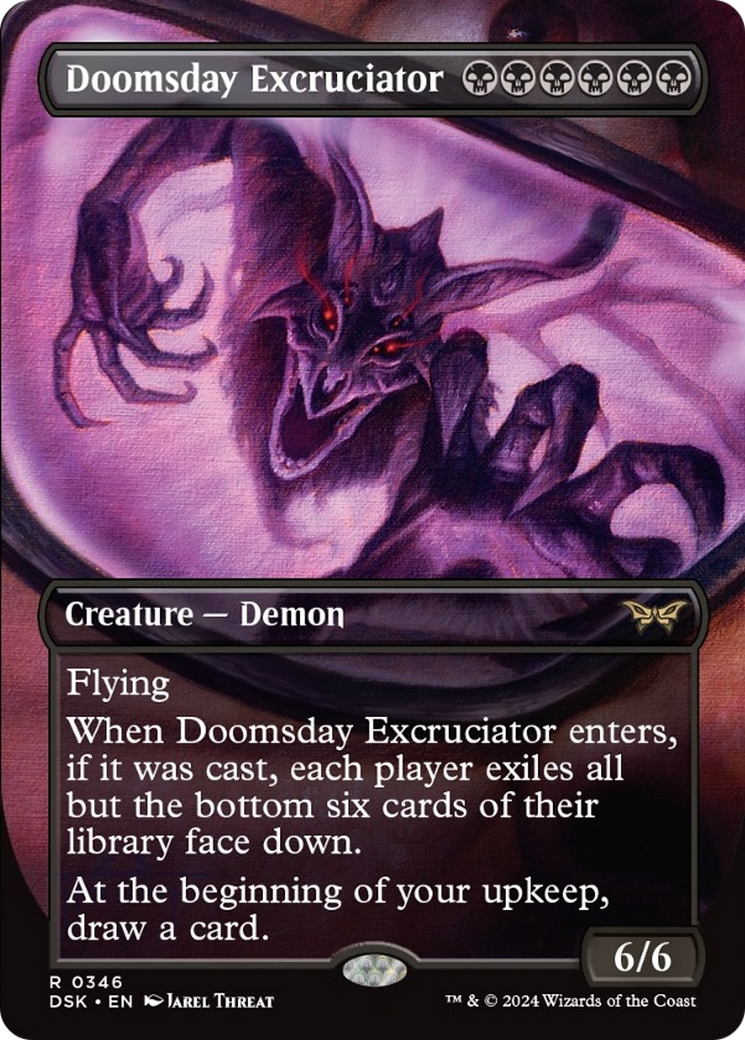 Doomsday Excruciator (Borderless) [Duskmourn: House of Horror] | Enigma On Main