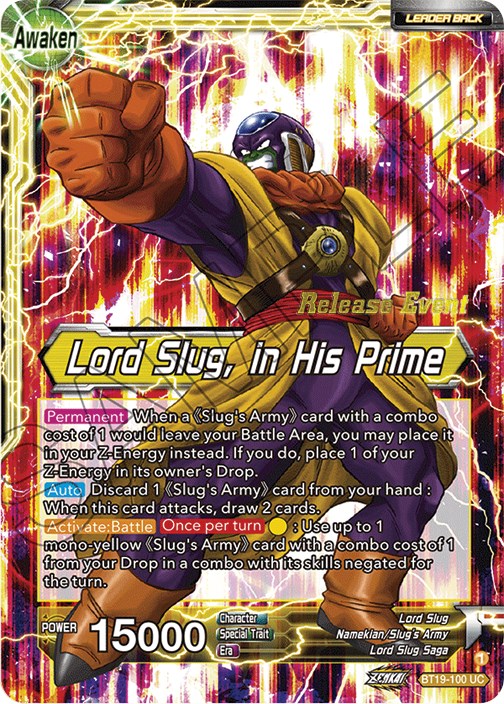 Lord Slug // Lord Slug, in His Prime (Fighter's Ambition Holiday Pack) (BT19-100) [Tournament Promotion Cards] | Enigma On Main