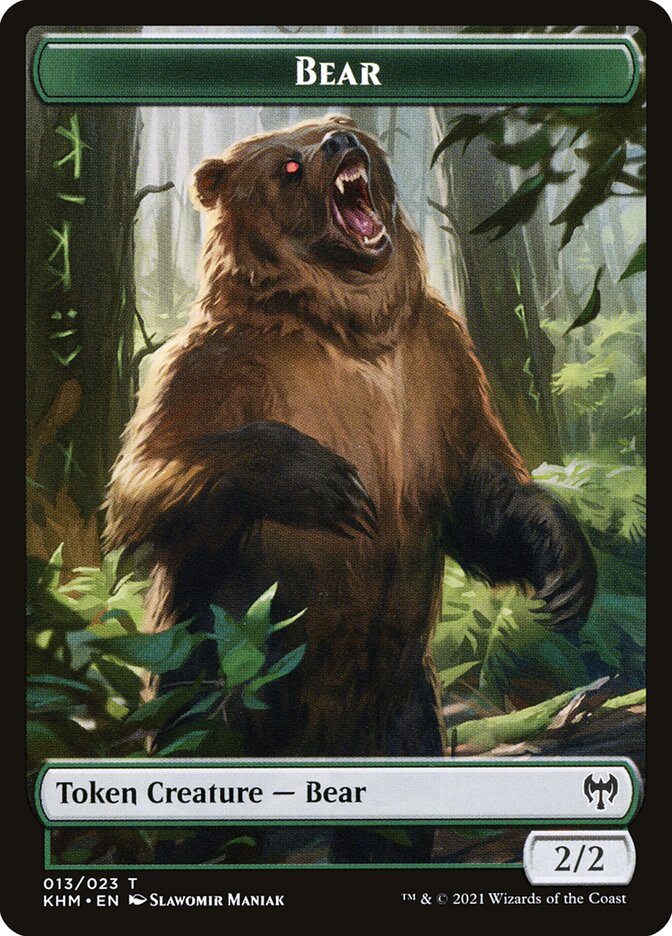 Treasure // Bear Double-Sided Token [Kaldheim Tokens] | Enigma On Main