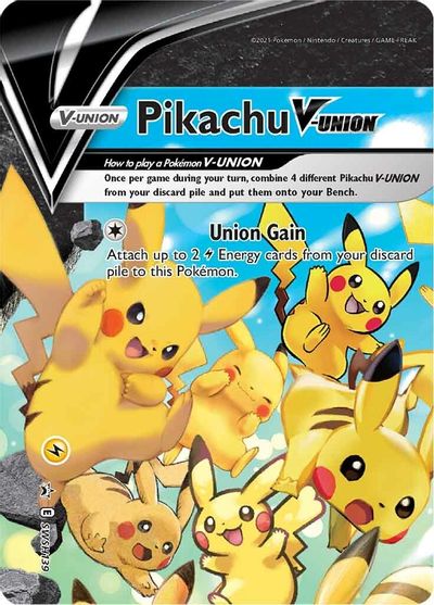 Pikachu V-UNION (SWSH139) (Celebrations) [Sword & Shield: Black Star Promos] | Enigma On Main