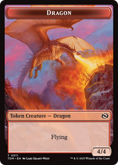 Reliquary Dragon // Dragon (0011) Double-Sided Token [Tarkir: Dragonstorm Tokens] | Enigma On Main