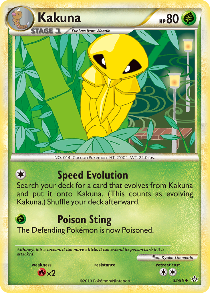 Kakuna (32/95) [HeartGold & SoulSilver: Unleashed] | Enigma On Main