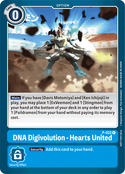 DNA Digivolution - Hearts United [P-022] [Promotional Cards] | Enigma On Main