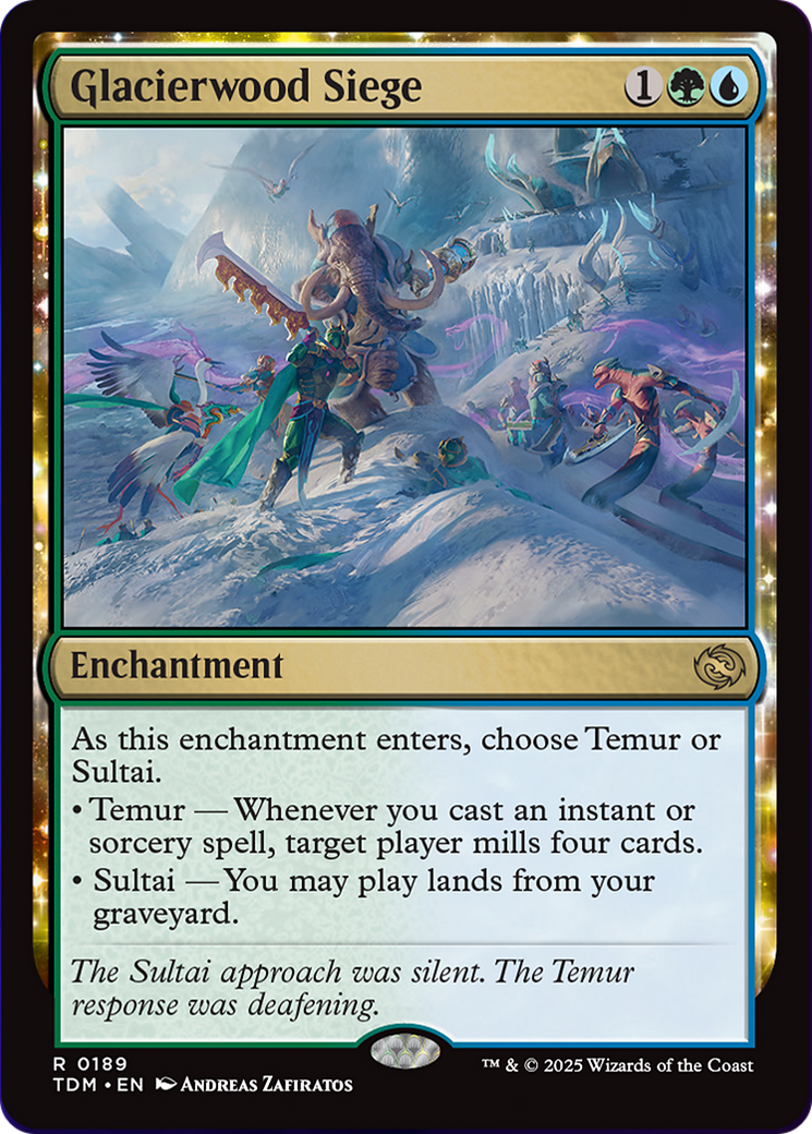 Glacierwood Siege [Tarkir: Dragonstorm] | Enigma On Main