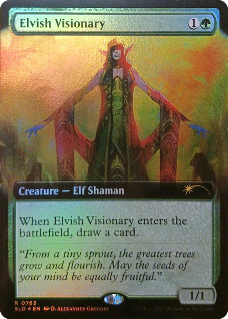 Elvish Visionary (Extended Art) [Secret Lair Drop Series] | Enigma On Main