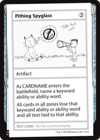 Pithing Spyglass (2021 Edition) [Mystery Booster Playtest Cards] | Enigma On Main