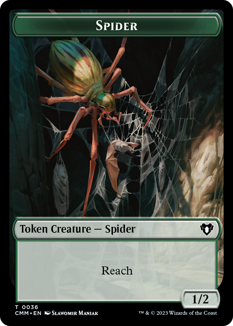 Eldrazi Scion // Spider Double-Sided Token [Commander Masters Tokens] | Enigma On Main