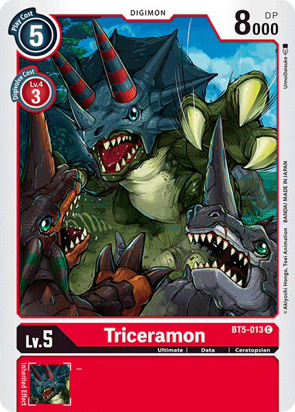 Triceramon [BT5-013] [Battle of Omni] | Enigma On Main