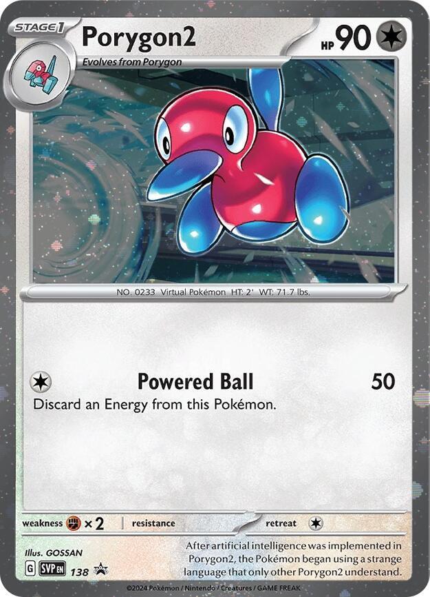 Porygon2 (SVP138) (Cosmos Holo) [SV: Scarlet & Violet Promo Cards] | Enigma On Main