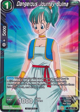 Dangerous Journey Bulma (P-083) [Promotion Cards] | Enigma On Main