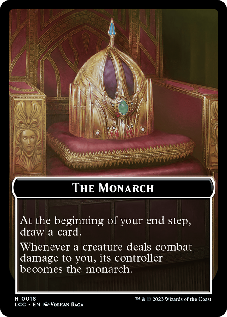 The Monarch // Pirate Double-Sided Token [The Lost Caverns of Ixalan Commander Tokens] | Enigma On Main