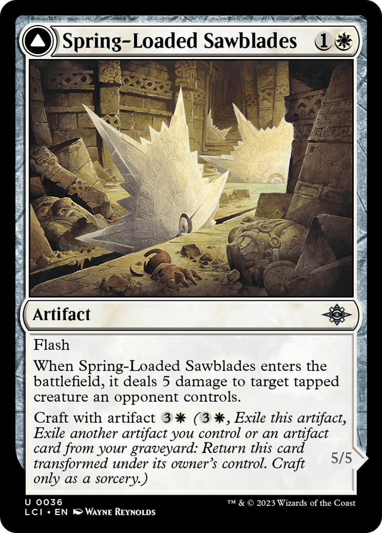 Spring-Loaded Sawblades // Bladewheel Chariot [The Lost Caverns of Ixalan] | Enigma On Main