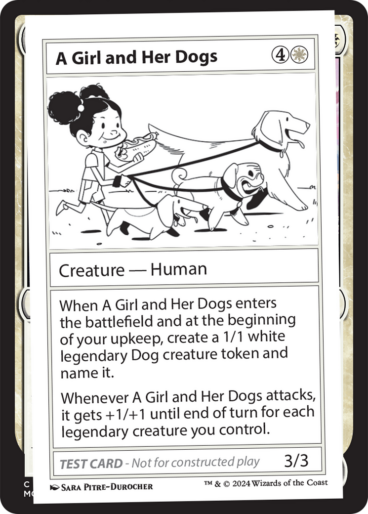 A Girl and Her Dogs [Mystery Booster 2 Playtest Cards] | Enigma On Main