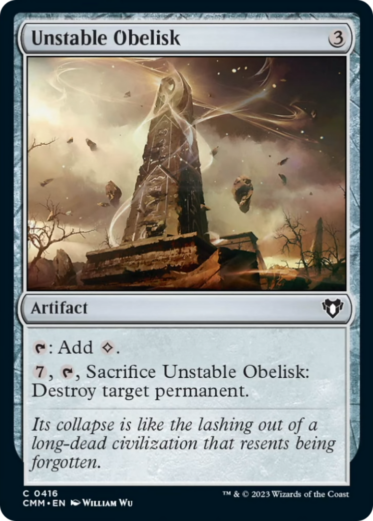 Unstable Obelisk [Commander Masters] | Enigma On Main