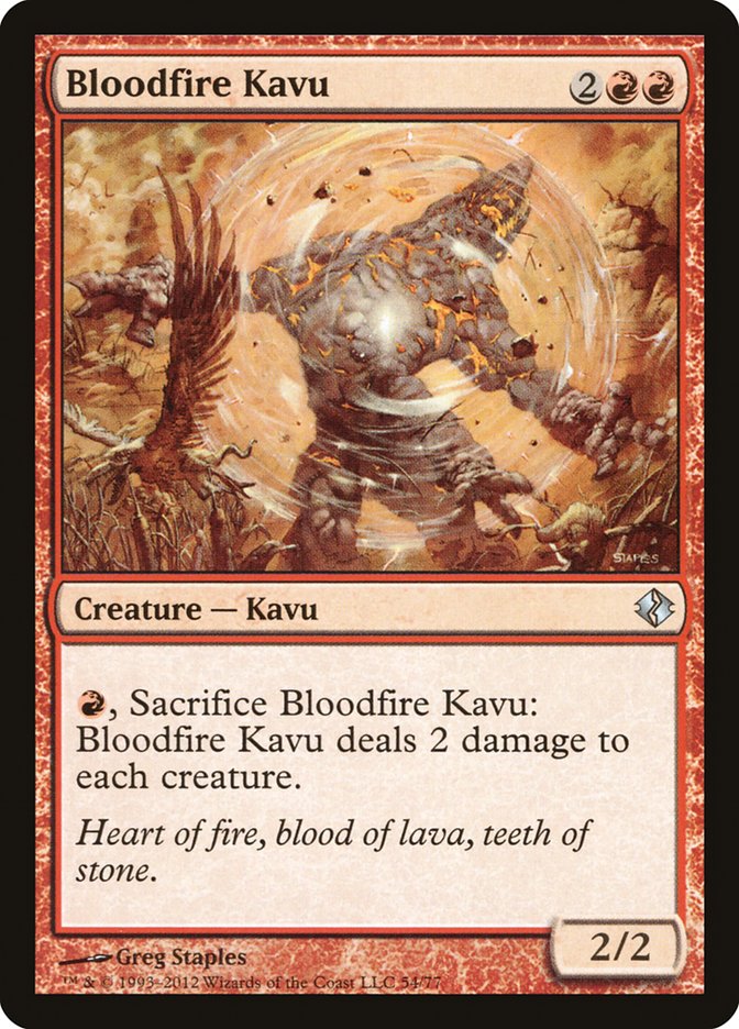 Bloodfire Kavu [Duel Decks: Venser vs. Koth] | Enigma On Main