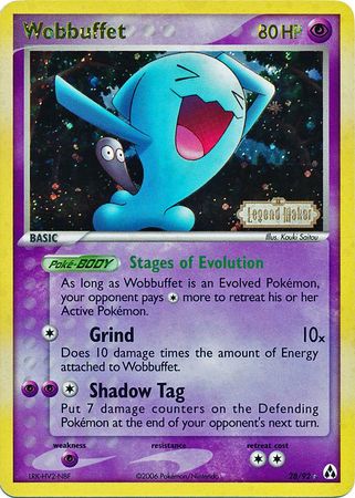 Wobbuffet (28/92) (Stamped) [EX: Legend Maker] | Enigma On Main