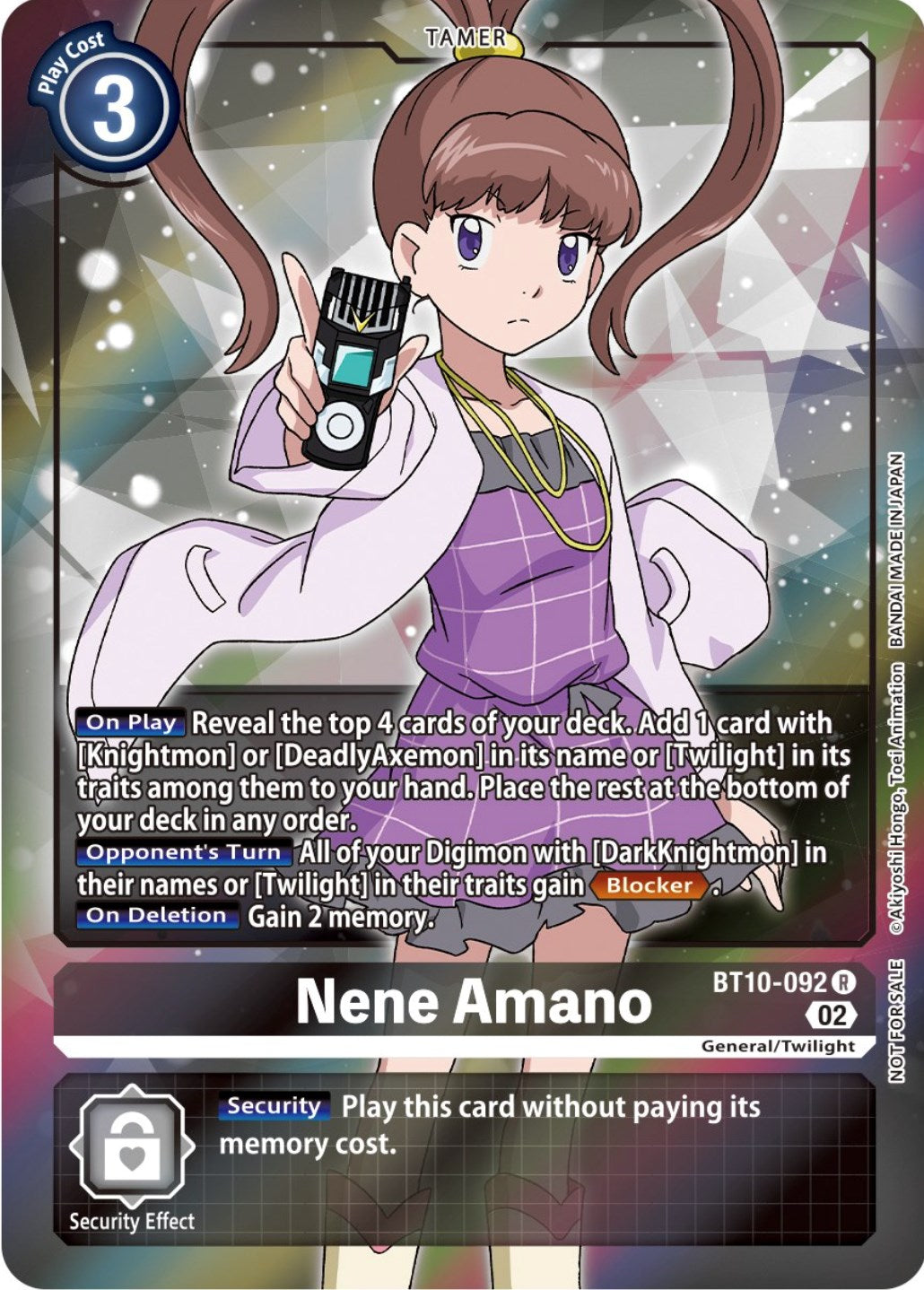 Nene Amano [BT10-092] (Box Topper) [Xros Encounter] | Enigma On Main