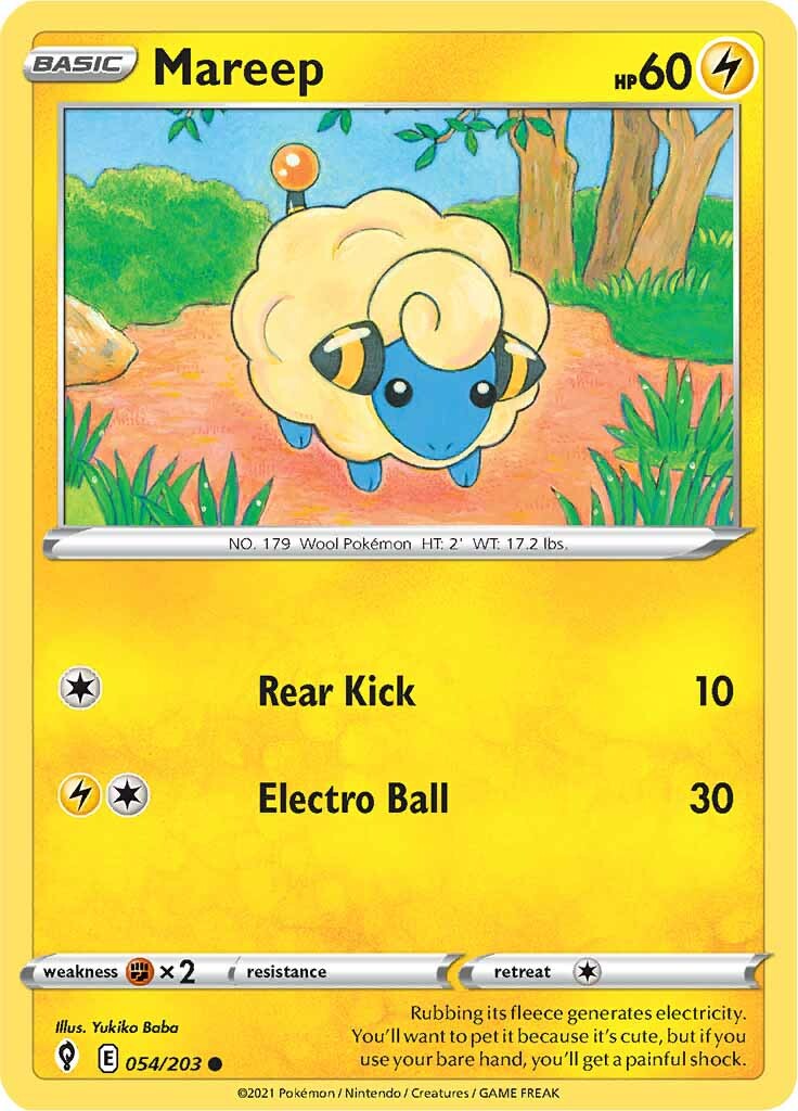 Mareep (054/203) [Sword & Shield: Evolving Skies] | Enigma On Main