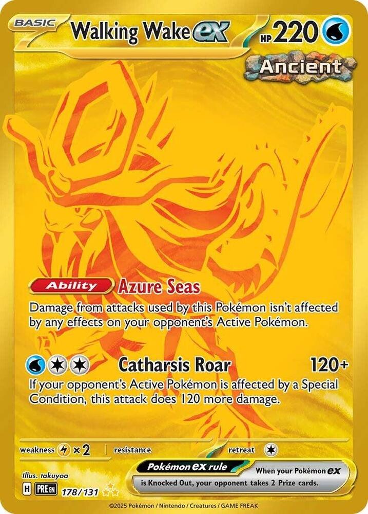 Walking Wake ex (178/131) [Scarlet & Violet: Prismatic Evolutions] | Enigma On Main