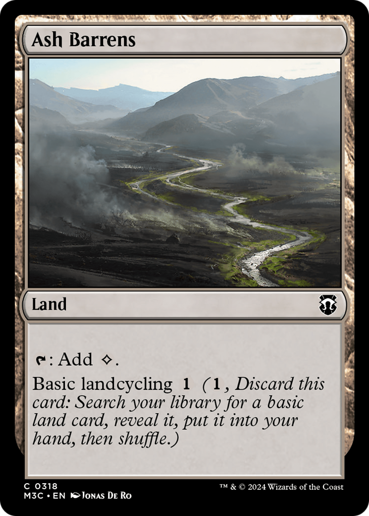 Ash Barrens (Ripple Foil) [Modern Horizons 3 Commander] | Enigma On Main