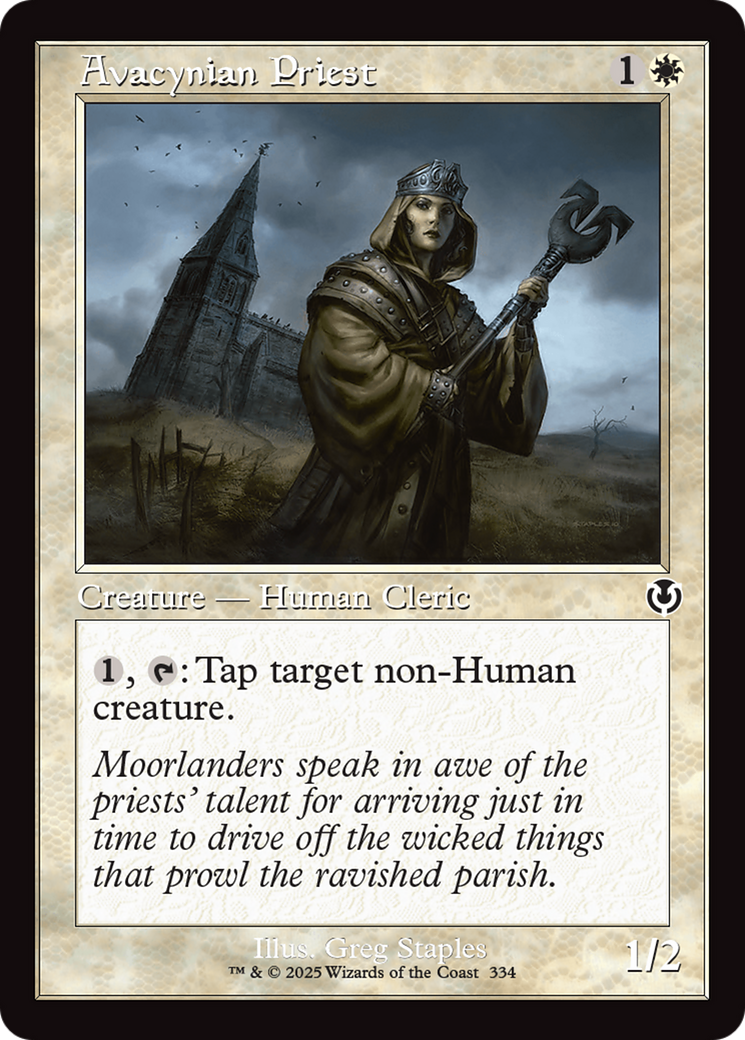 Avacynian Priest (Retro Frame) [Innistrad Remastered] | Enigma On Main