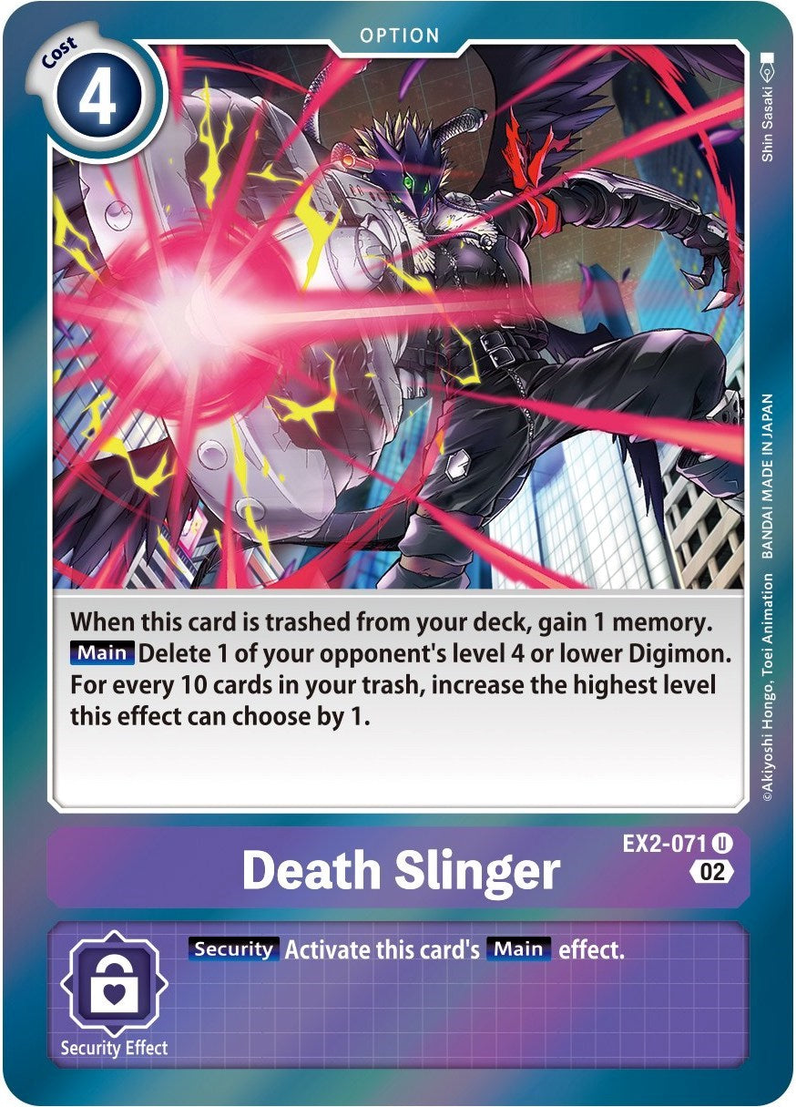 Death Slinger [EX2-071] (Alternate Art) [Starter Deck: Beelzemon Advanced Deck Set] | Enigma On Main