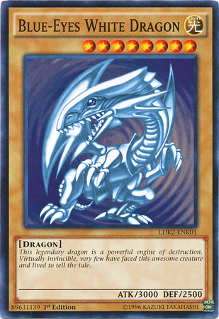 Blue-Eyes White Dragon (Version 2) [LDK2-ENK01] Common | Enigma On Main