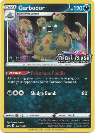 Garbodor (SWSH025) (Staff Prerelease Promo) [Sword & Shield: Black Star Promos] | Enigma On Main