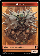 Tarmogoyf // Goblin Double-Sided Token [Modern Horizons 3 Commander Tokens] | Enigma On Main