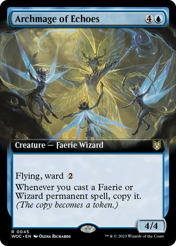 Archmage of Echoes (Extended Art) [Wilds of Eldraine Commander] | Enigma On Main