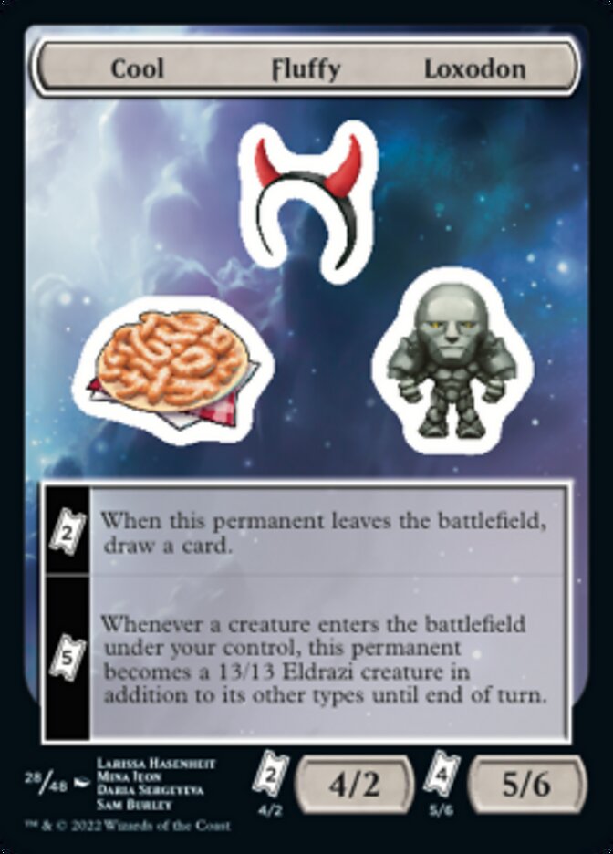 Cool Fluffy Loxodon [Unfinity Stickers] | Enigma On Main