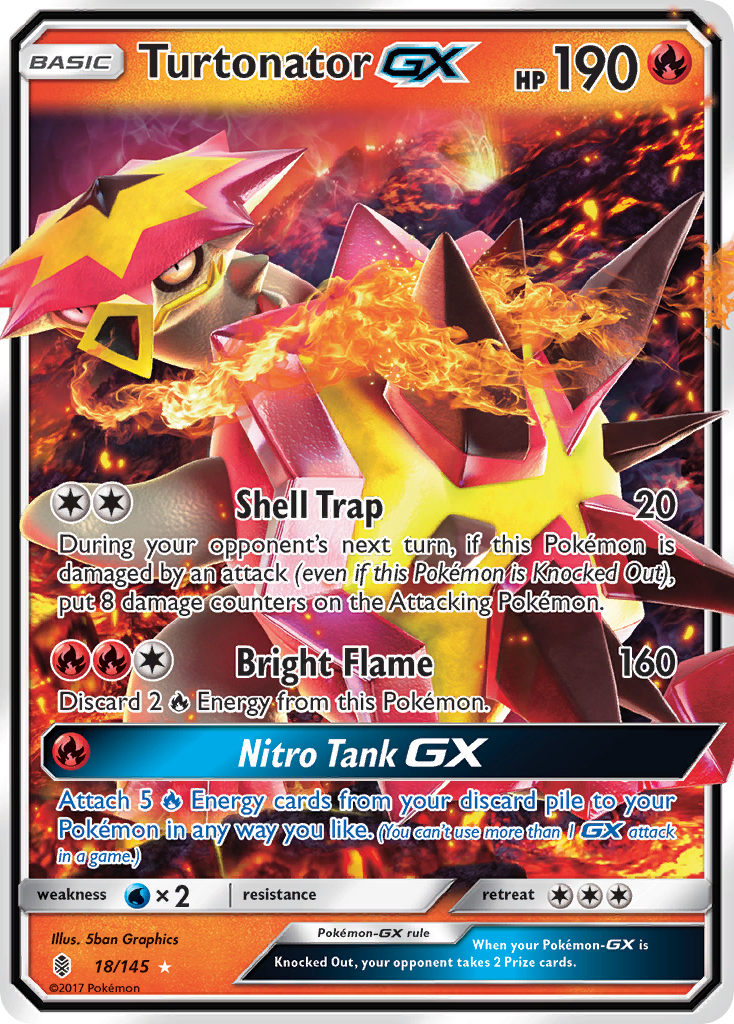 Turtonator GX (18/145) [Sun & Moon: Guardians Rising] | Enigma On Main