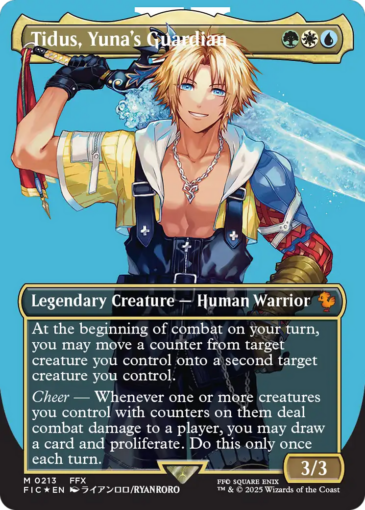 Tidus, Yuna's Guardian (Borderless) (Surge Foil) [FINAL FANTASY Commander] | Enigma On Main