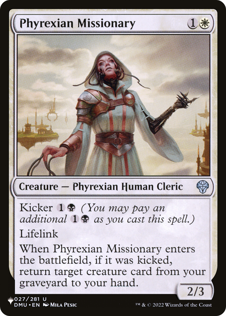 Phyrexian Missionary [The List Reprints] | Enigma On Main