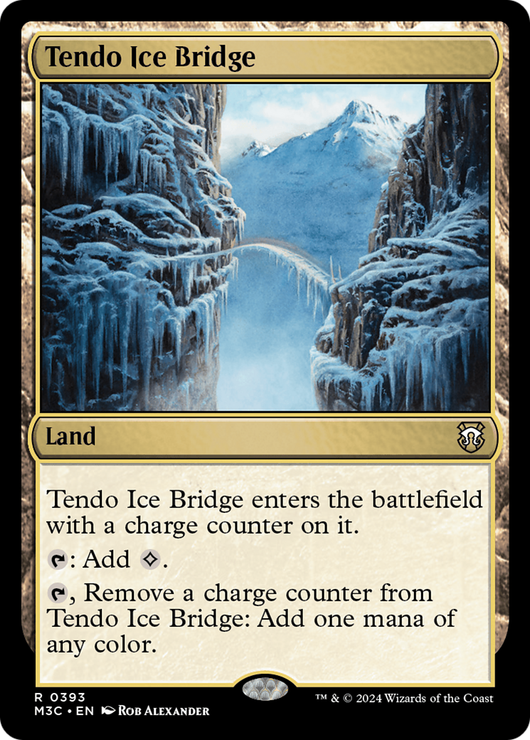 Tendo Ice Bridge (Ripple Foil) [Modern Horizons 3 Commander] | Enigma On Main