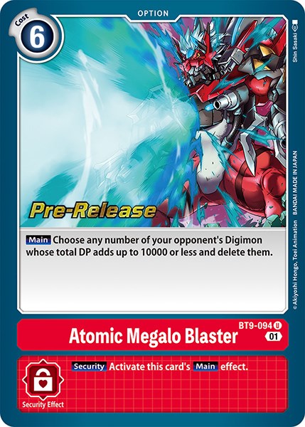 Atomic Megalo Blaster [BT9-094] [X Record Pre-Release Promos] | Enigma On Main