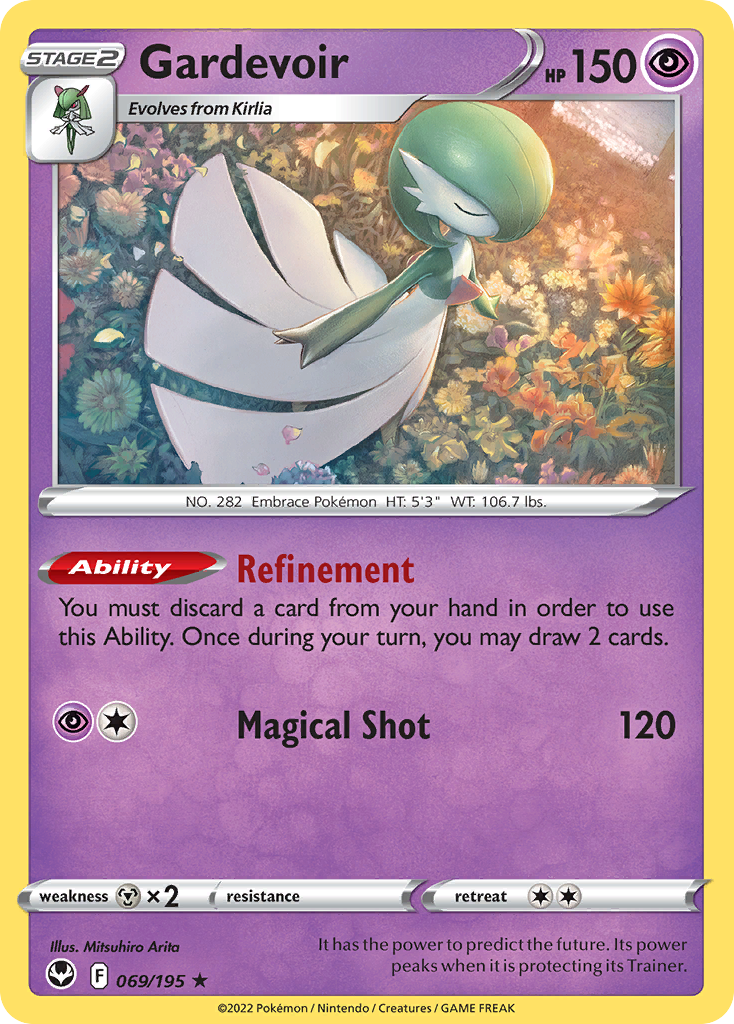 Gardevoir (069/195) (Theme Deck Exclusive) [Sword & Shield: Silver Tempest] | Enigma On Main