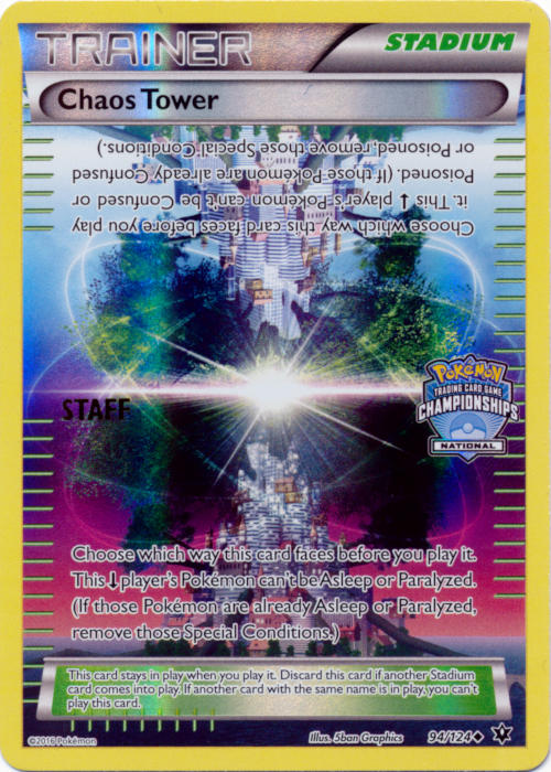 Chaos Tower (94/124) (National Championship Promo Staff) [XY: Fates Collide] | Enigma On Main