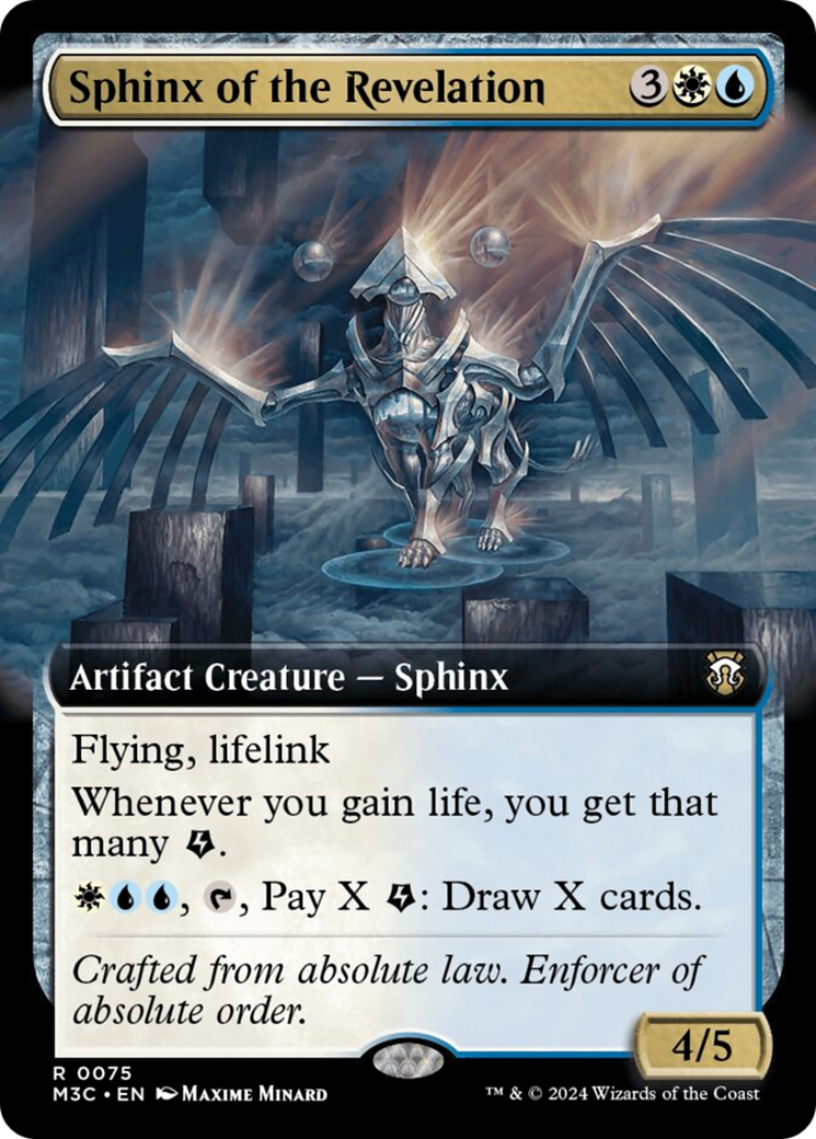 Sphinx of the Revelation (Extended Art) (Ripple Foil) [Modern Horizons 3 Commander] | Enigma On Main