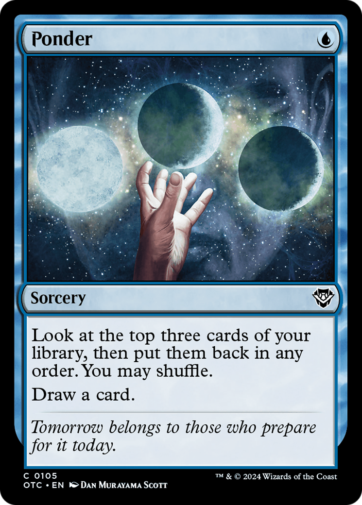 Ponder [Outlaws of Thunder Junction Commander] | Enigma On Main